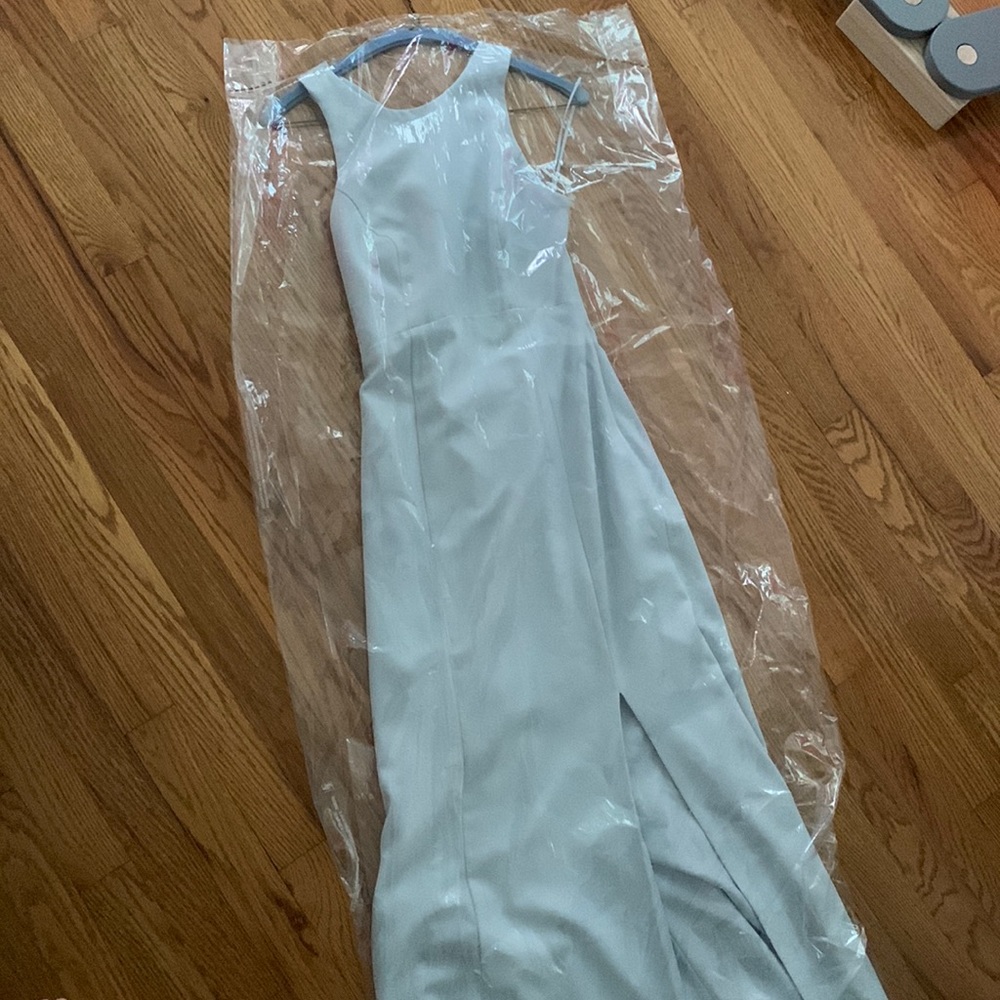 Amsale Mila Dress in New Ice
